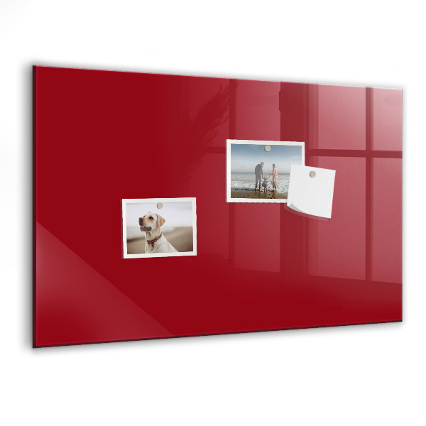 Tableau effaçable magnétique Tableau rouge pour les notes et les photos