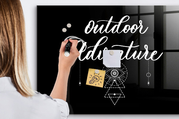 Tableau magnétique effaçable Un espace extérieur pour les souvenirs