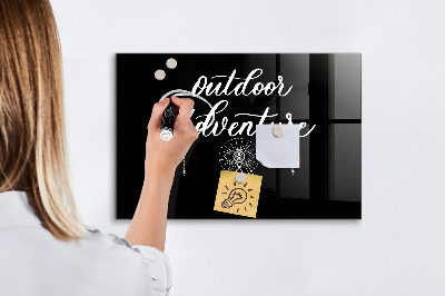 Tableau magnétique effaçable Un espace extérieur pour les souvenirs