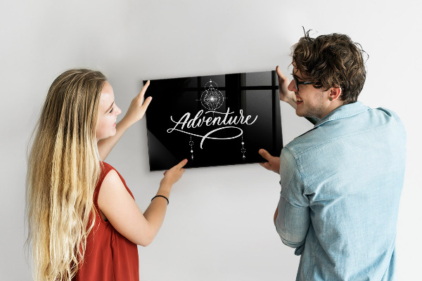 Tableau effaçable magnétique Panneau d'affichage photo moderne