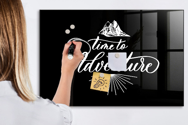 Tableau effaçable magnétique Il est temps de vivre une aventure photographique personnelle.
