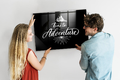 Tableau effaçable magnétique Il est temps de vivre une aventure photographique personnelle.