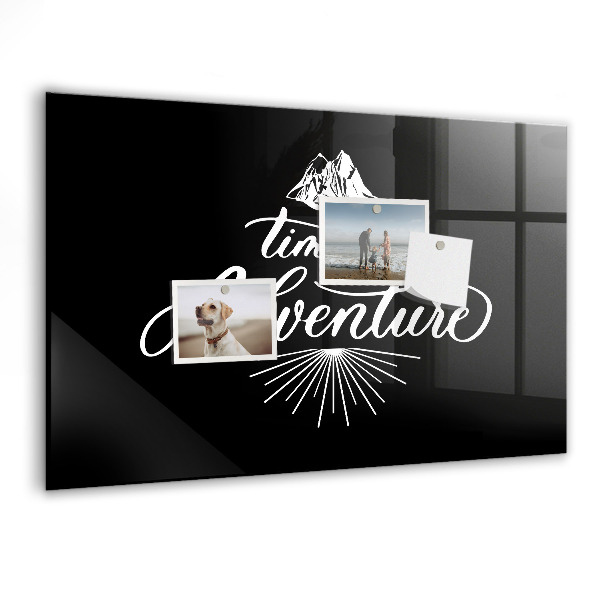 Tableau effaçable magnétique Il est temps de vivre une aventure photographique personnelle.