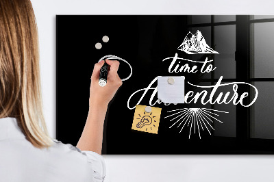 Tableau effaçable magnétique Il est temps de vivre une aventure photographique personnelle.
