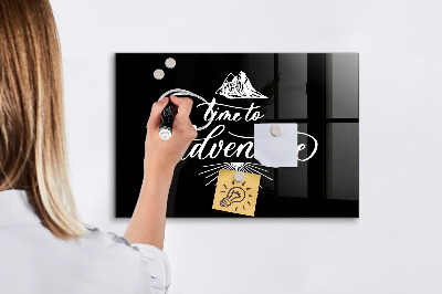 Tableau effaçable magnétique Il est temps de vivre une aventure photographique personnelle.