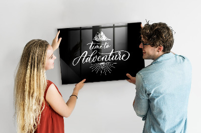 Tableau effaçable magnétique Il est temps de vivre une aventure photographique personnelle.