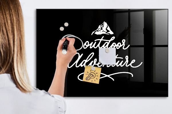 Tableau magnétique effaçable aventure en plein air