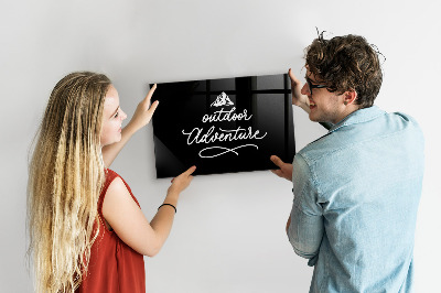Tableau magnétique effaçable aventure en plein air