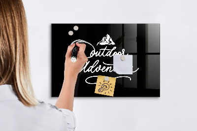 Tableau magnétique effaçable aventure en plein air