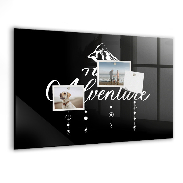 Tableau effaçable magnétique Un tableau élégant pour présenter des souvenirs