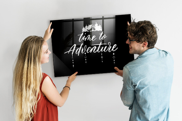 Tableau magnétique effaçable Place à l'aventure et aux souvenirs