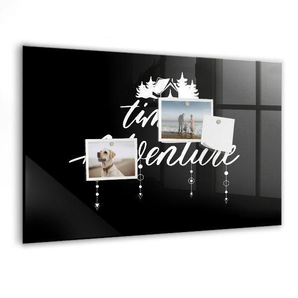 Tableau magnétique effaçable Place à l'aventure et aux souvenirs