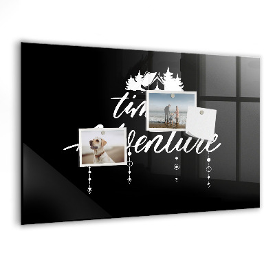 Tableau magnétique effaçable Place à l'aventure et aux souvenirs
