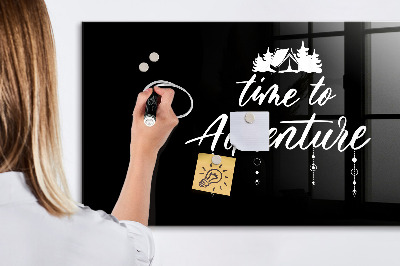 Tableau magnétique effaçable Place à l'aventure et aux souvenirs