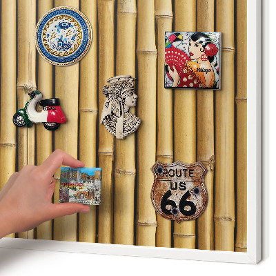 Panneau magnétique décoratif cadre noir Motif bambou