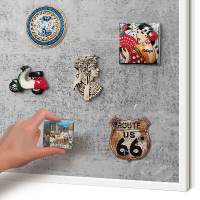 Tableau mural pour aimants dans un cadre noir Surface grise