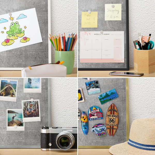 Tableau mural pour aimants dans un cadre noir Minimalisme concret