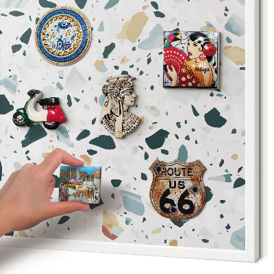 Tableau mural pour aimants dans un cadre noir Motifs dynamiques