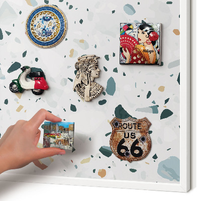 Tableau mural pour aimants dans un cadre noir Motifs dynamiques