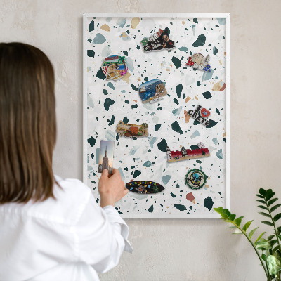 Tableau mural pour aimants dans un cadre noir Motifs dynamiques