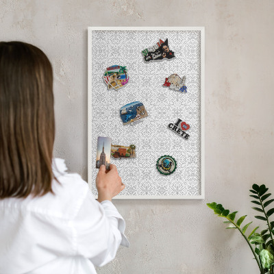 Tableau mural pour aimants dans un cadre noir Symétrie géométrique