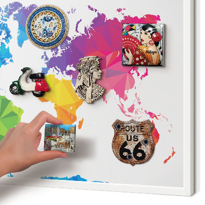 Panneau magnétique décoratif cadre noir Carte des couleurs