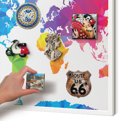 Panneau magnétique décoratif cadre noir Carte des couleurs