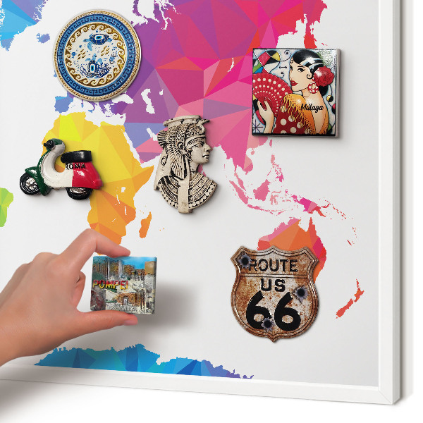 Panneau magnétique décoratif cadre noir Carte des couleurs