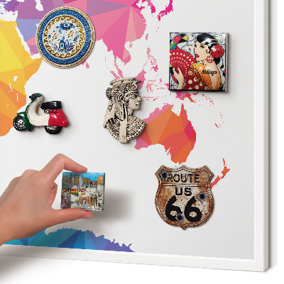 Panneau magnétique décoratif cadre noir Carte des couleurs