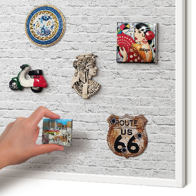 Panneau magnétique décoratif cadre noir Mur de briques