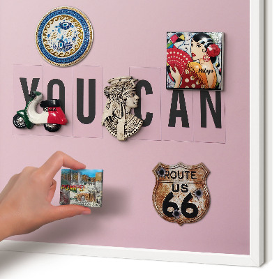 Tableau mural pour aimants dans un cadre noir De la motivation au quotidien