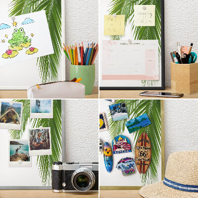 Tableau mural pour aimants dans un cadre noir Nature exotique