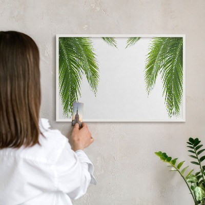 Tableau mural pour aimants dans un cadre noir Nature exotique