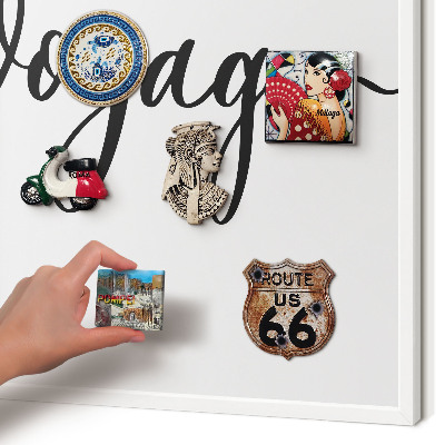 Panneau magnétique décoratif cadre noir Bon voyage