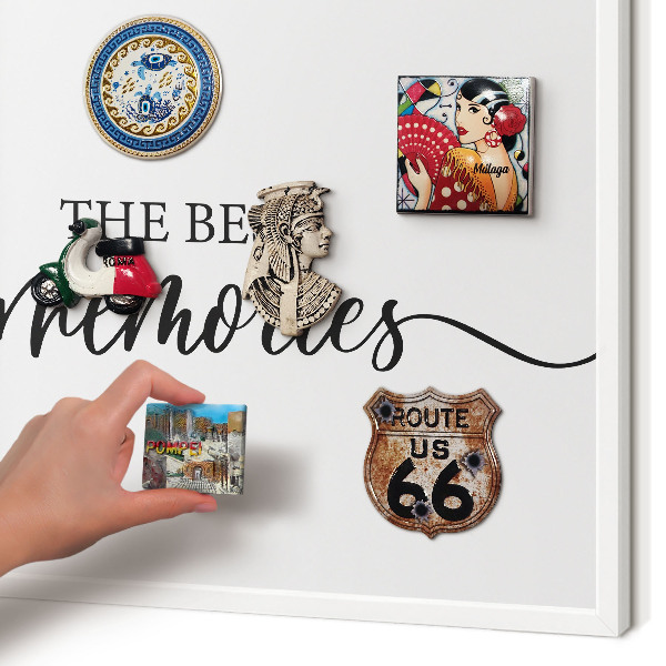 Panneau magnétique décoratif cadre noir Des souvenirs inspirants