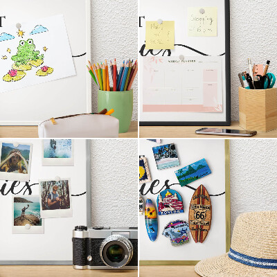 Panneau magnétique décoratif cadre noir Des souvenirs inspirants