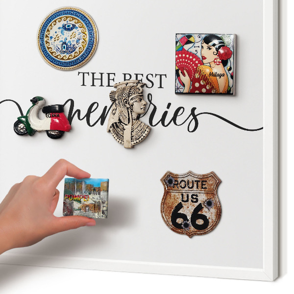 Panneau magnétique décoratif cadre noir Des souvenirs inspirants