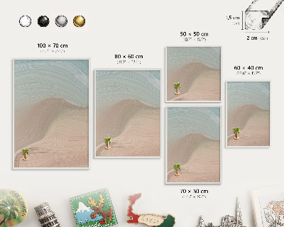 Tableau mural pour aimants dans un cadre noir Tourbillon pastel