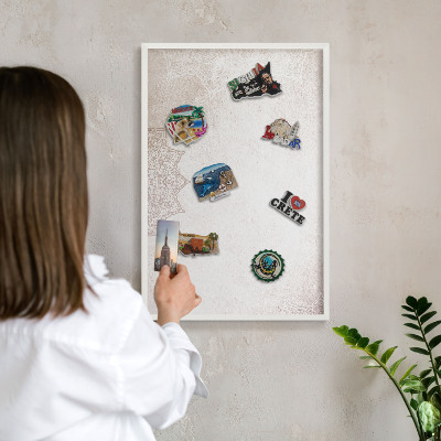 Panneau magnétique décoratif cadre noir Motifs ethniques