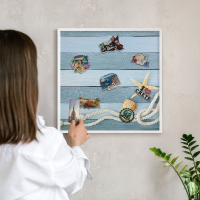 Panneau magnétique décoratif cadre noir Climat maritime