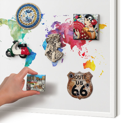 Panneau magnétique décoratif cadre noir Carte des couleurs