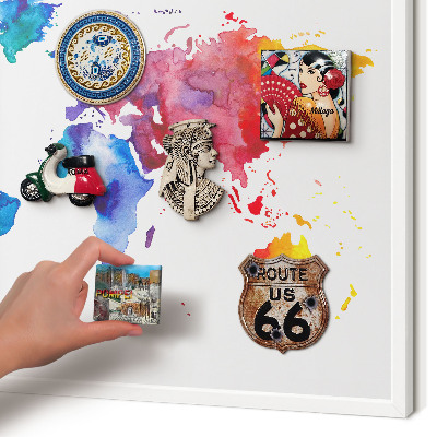 Panneau magnétique décoratif cadre noir Carte des couleurs