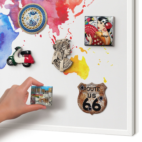 Panneau magnétique décoratif cadre noir Carte des couleurs