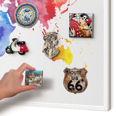 Panneau magnétique décoratif cadre noir Carte des couleurs