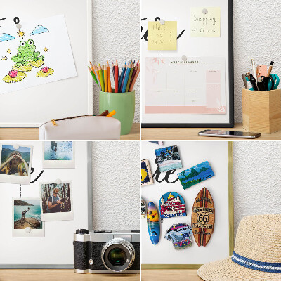 Tableau mural pour aimants dans un cadre noir Aventure en plein air