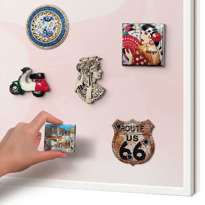 Panneau magnétique décoratif cadre noir Rose délicat