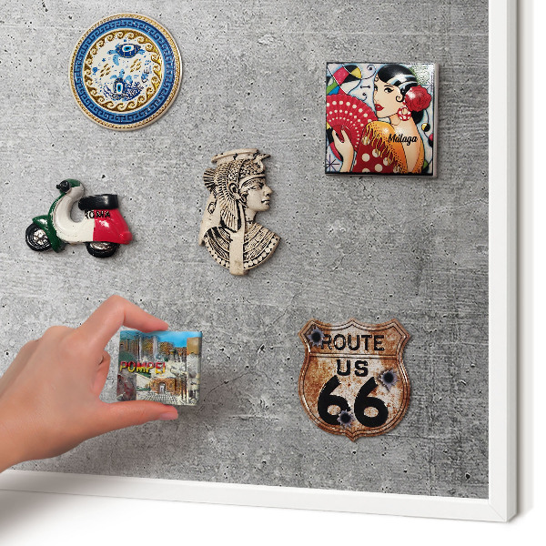 Panneau magnétique décoratif cadre noir Modèle concret