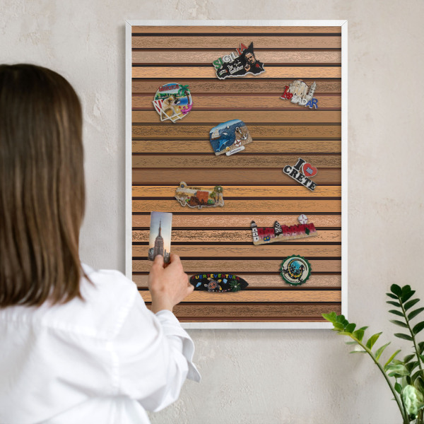 Panneau magnétique décoratif cadre noir Ceintures chaudes