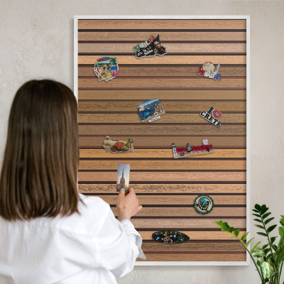 Panneau magnétique décoratif cadre noir Ceintures chaudes