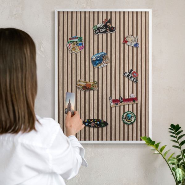 Tableau mural pour aimants dans un cadre noir Structure calme
